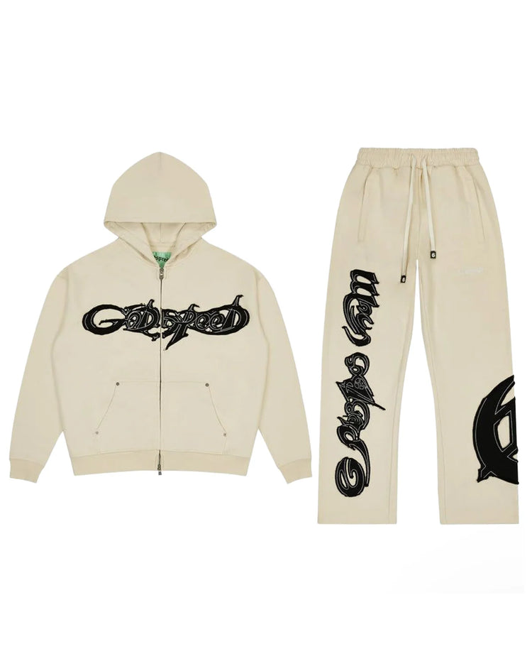 Raw Import Sweatsuit Bone/Black