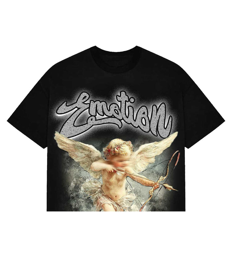 Cupid Cropped Tee Black