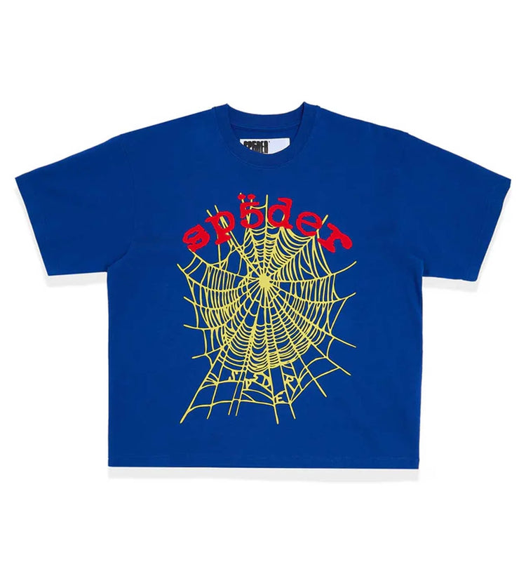 Sp5der OG Logo V2 HW Tee Red/Navy
